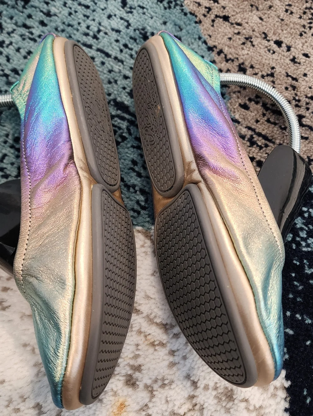 The Storehouse Flats Northern Lights Rainbow Foldable Ballet Size 8 Classic